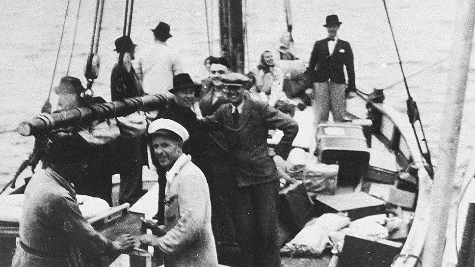 Датские евреи плывут в Швецию, 1943