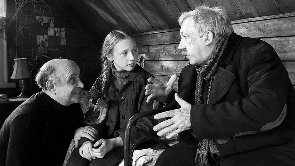 Ролан Быков с Кристиной Орбакайте и Юрием Никулиным на съемках "Чучела", 1983 год